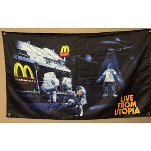 Travis Scott x McDonald's "Live From Utopia” Cactus Jack Graphic Authentic Flag